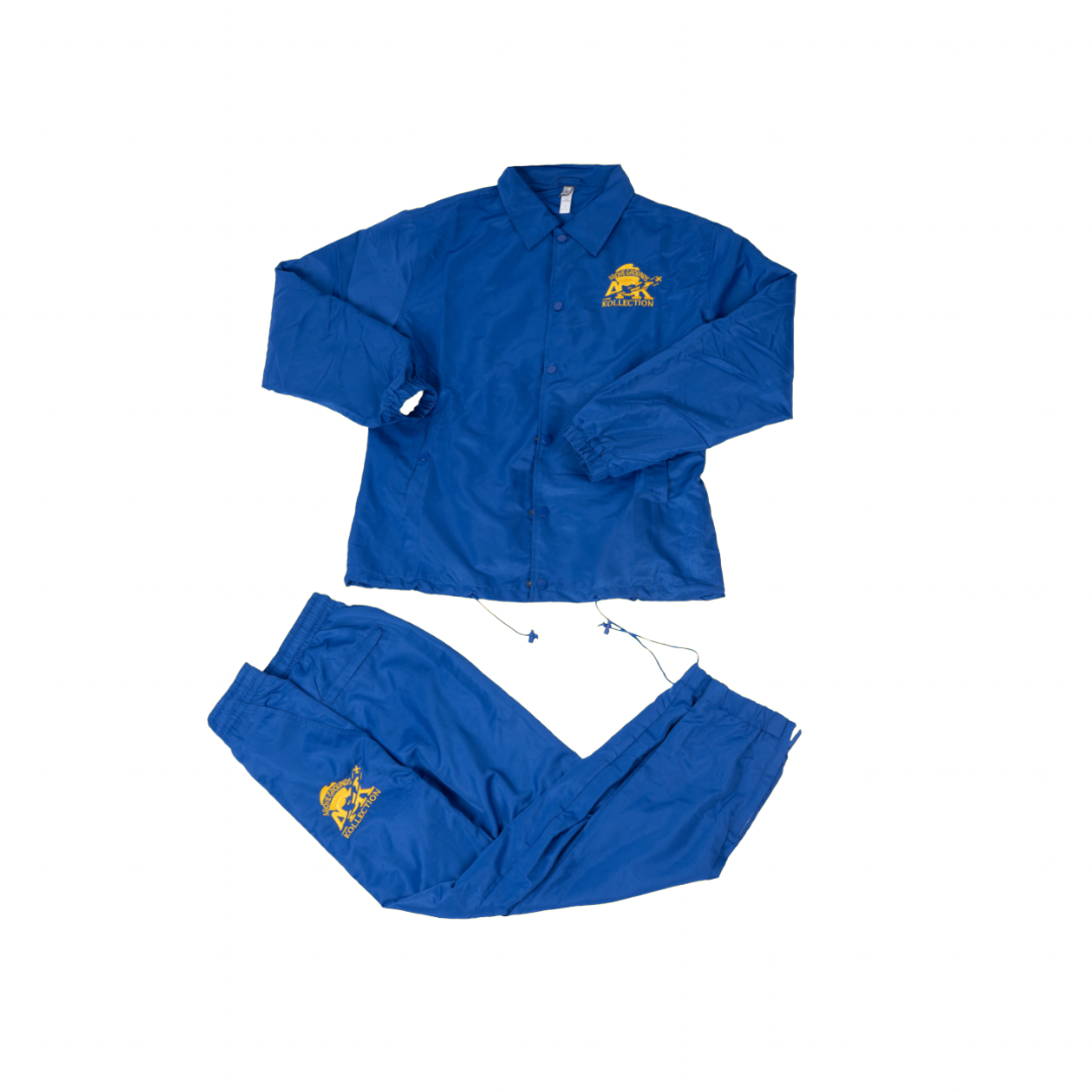 AGK TRACK PANTS [ROYAL BLUE & YELLOW]