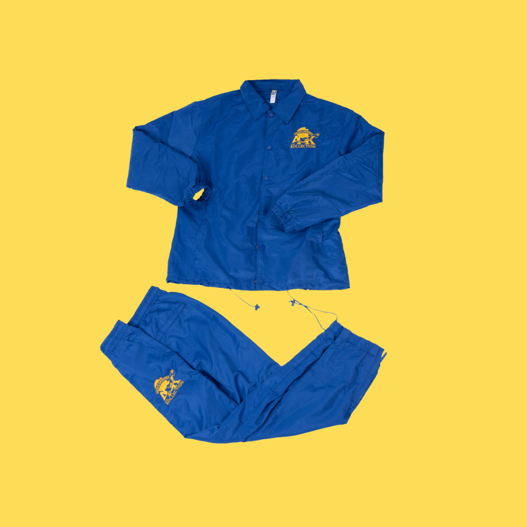 AGK TRACK JACKET [ROYAL BLUE & YELLOW]